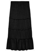 Vmjune Hw Ankle Skirt Jrs Ga Maksimekko Juhlamekko Black Vero Moda