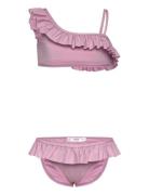 Ruffled Bikini Bikinit Pink Mango