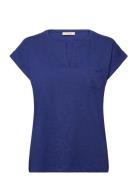 T-Shirt Tops T-shirts & Tops Short-sleeved Navy FREE/QUENT