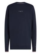 Small Tommy Logo Crewneck Tops Knitwear Round Necks Navy Tommy Hilfige...