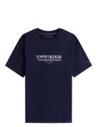 Brand Love Hilfiger Tee Tops T-shirts Short-sleeved Navy Tommy Hilfige...
