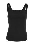 Mschbetrina Rib Sl Top Tops T-shirts & Tops Sleeveless Black MSCH Cope...