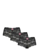 Sienna Boxer 3-Pack Hipsterit Alushousut Alusvaatteet Black Hunkemölle...