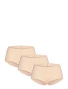 3-Pack Invisible Shorts Hipsterit Alushousut Alusvaatteet Beige Hunkem...