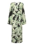Rodebjer Camille Blurry Polvipituinen Mekko Green RODEBJER