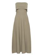 Clementina Midi Dress Polvipituinen Mekko Khaki Green Twist & Tango