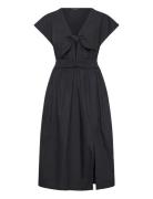 Barletta Poplin Tie Midi Dress Polvipituinen Mekko Navy French Connect...