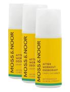 After Workout Deodorant Crispy Cucumber 3 Pack Deodorantti Roll-on Nud...