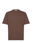 Pro Tops T-shirts Short-sleeved Brown Tiger Of Sweden