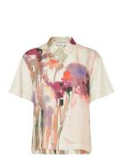 Piane Tops Shirts Short-sleeved Cream Munthe