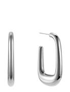 Lou Hoop Earring Steel Accessories Jewellery Earrings Hoops Silver By ...