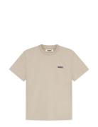 Wbbaine Kind Tee Tops T-shirts Short-sleeved Beige Woodbird