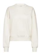 A- Logo Emb French Terry Crewnec Tops Sweat-shirts & Hoodies Sweat-shi...