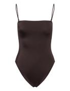 Twisted Swimsuit Uimapuku Uima-asut Brown Gina Tricot