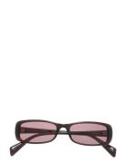 Rectangular Sunglasses Aurinkolasit Black Monki
