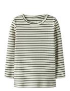 Nmnbani Ls Xsl Top Noos Tops T-shirts Long-sleeved T-shirts Brown Name...