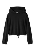 Nkfkathlin Nreg Sh Ls Top Wh Tops Sweat-shirts & Hoodies Hoodies Black...