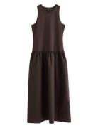 Dress Valeria Polvipituinen Mekko Brown Lindex