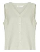 Mschryan C Lla Sl Shirt Tops Blouses Sleeveless White MSCH Copenhagen