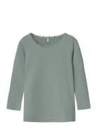 Nmfkab Ls Top Noos Tops T-shirts Long-sleeved T-shirts Grey Name It