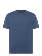 Ess Seasonal Reg Fit Solid Tee Tops T-shirts Short-sleeved Navy Tommy ...