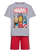 Pyjama Pyjamasetti Pyjama Multi/patterned Marvel