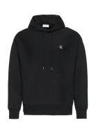 Premium Terry Monogram Hoodie Tops Sweat-shirts & Hoodies Hoodies Blac...