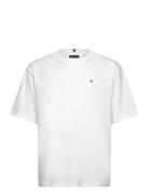 Essential Archive Fit Tee Ss Tops T-shirts Short-sleeved White Tommy H...