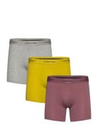 Boxer Brief 3Pk Bokserit Yellow Calvin Klein