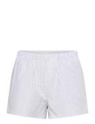 Relaxed Boxer Cotton Shorts Bottoms Shorts Casual Shorts White Weekday