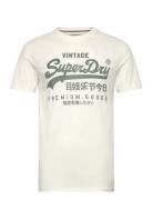 Vl Classic Tee Tops T-shirts Short-sleeved White Superdry