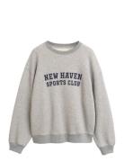 Graphic C-Neck Sweat Tops Sweat-shirts & Hoodies Sweat-shirts Grey GAN...