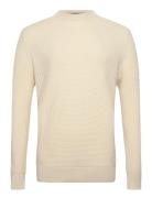 H-Imberto Tops Knitwear Round Necks Cream BOSS