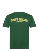 Graphic Ss T-Shirt Tops T-shirts Short-sleeved Green GANT