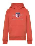 Archive Shield Hoodie Tops Sweat-shirts & Hoodies Hoodies Orange GANT