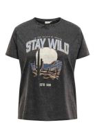 Carlucy Life Reg S/S Top Jrs Noos Tops T-shirts & Tops Short-sleeved G...