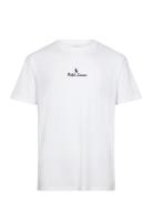 Classic Fit Logo Jersey T-Shirt Tops T-shirts Short-sleeved White Polo...