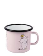 Moomin Enamel Mug 25Cl Home Tableware Cups & Mugs Coffee Cups Pink Muu...