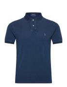 20/1 Mesh-Slim Fit Tops Polos Short-sleeved Navy Polo Ralph Lauren