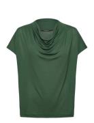 Katkabbginae Blouse Tops Blouses Short-sleeved Green Bruuns Bazaar