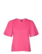 Vmemily Ss O-Neck Top Jrs Ga Tops T-shirts & Tops Short-sleeved Pink V...