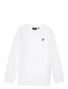 Plain Ls T-Shirt Tops Sweat-shirts & Hoodies Sweat-shirts White Lyle &...