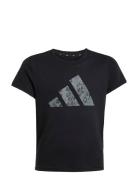 G Anml Sj Bl T Tops T-shirts Short-sleeved Black Adidas Sportswear