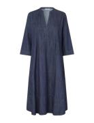 Manakilla Polvipituinen Mekko Navy Masai