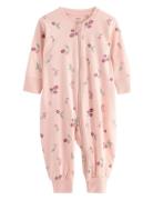 Pyjamas Aop Berries Pyjama Sie Jumpsuit Haalari Pink Lindex