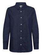 Classic Shirt Tops Shirts Long-sleeved Navy Lee Jeans
