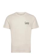 Medium Wobbly Lee Tee Tops T-shirts Short-sleeved Cream Lee Jeans
