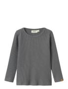 Nmmrajo Mak Ls Slim Top Lil Tops T-shirts Long-sleeved T-shirts Grey L...