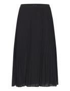 Pleated Solid Skirt Polvipituinen Hame Black French Connection