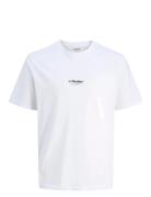 Jjesoho Tee Ss Crew Neck Noos Jnr Tops T-shirts Short-sleeved White Ja...